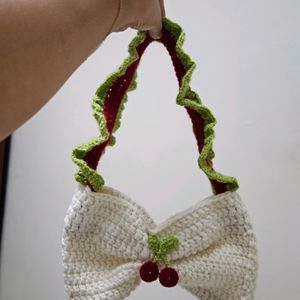 Pinterest  Crochet Cherries Bow Bag