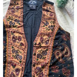 Vintage Unisex Authentic Floral Waistcoat