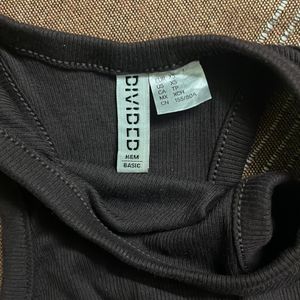 H&M Dark Brown Halter Top