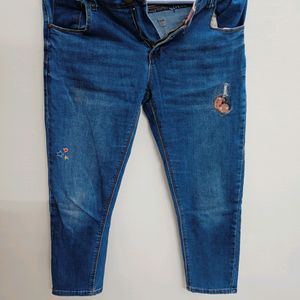 Blue Denim Jeans For Girls 8-12 Yrs