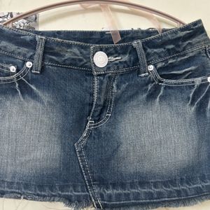 Denim Mini Skirt