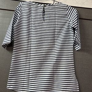 Blue N White Stripes Top