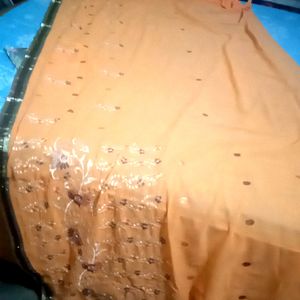 Beautiful Gota Saree With Dhaga Kadhai