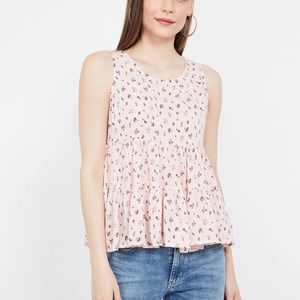 Floral Ruffle Tank Top 🌷🌷