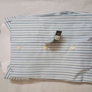 Dockers Blue Striped Men's Shirt (New)