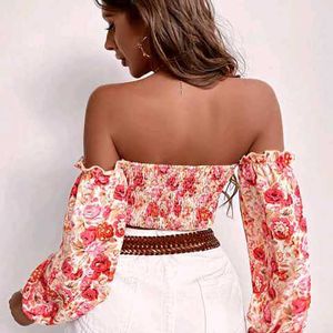 Off shoulder Crop Top