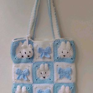 Crochet Miffy - Bow Tote Bag