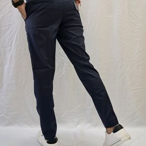 Kaulin 1059 Men's Dark Blue Formal Pleated Trouser