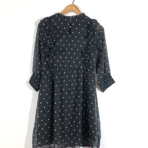 Black Printed Dress(Women’s)