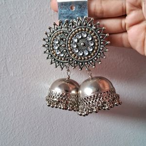 Oxidized  Jhumka