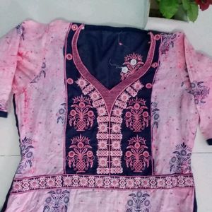 Cotton Suit Salwar Dupatta Set