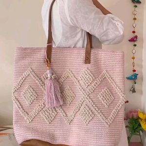 Anouk Pink Aesthetic Desi Tote Side Bag