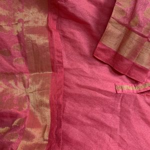 Pink Stitched Kurta