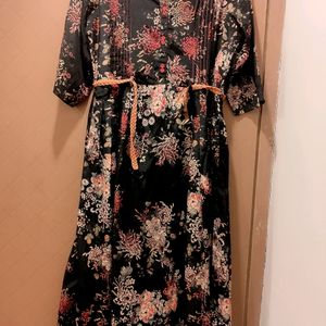 Black Floral Dress