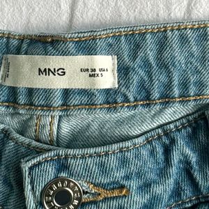 Mango Artelita Cotton Straight Jeans