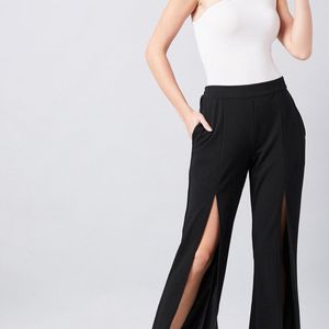 Front Slit Trousers From Myntra