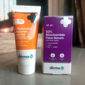 Combo❤️Of Derma Co Sunscreen & 10% Niacinamide✨🌺