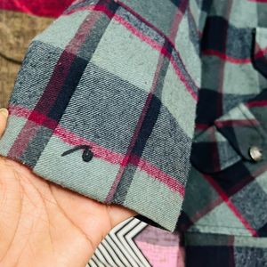 Woolen Check Coat