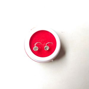 Pure Silver Nose And Ear Earings(2 Piece)