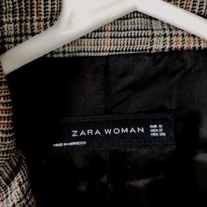 Zara Woman Checked  Blazer