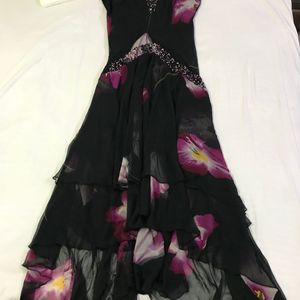 Black Floral Dress Fits Bust 36-38