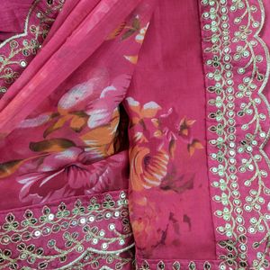 Georgettee Synthetic Saree