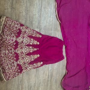 Royal Pink Mermaid  Lehenga