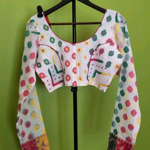 Cotton Jamdani Blouse New With Tag