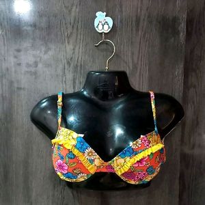 Vibrant Floral Padded Beautiful Bra 😍