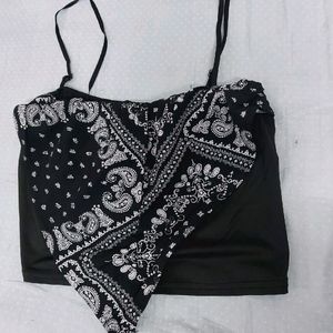 Bandana Style Crop Top