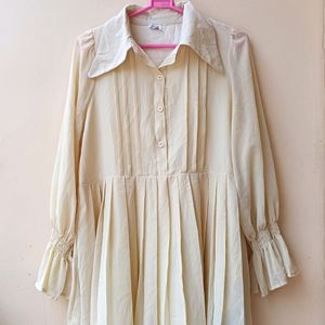 New Without Tag White Cottage Dress