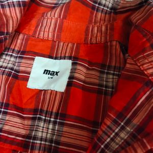 MAX beautiful Ladies Checks Button Up Shirt