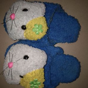 Cute Little Fur Slippers For Tiny Toddlers