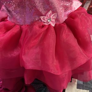 Organza Frock For 1-2.5 Years