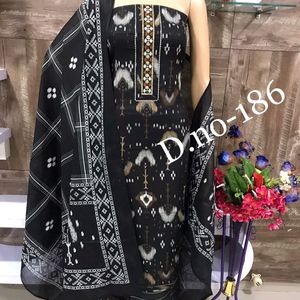 Cotton Embroidery Dress Material