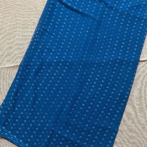 Blue Bandhani Saree