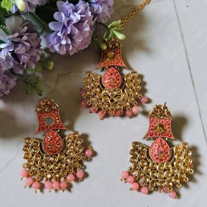 Earrings And Mang Tikka Set