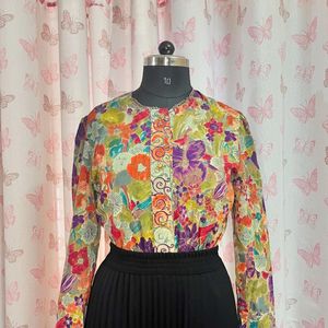 Floral Artsy Blouse