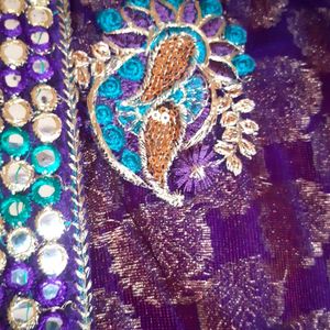 Saree & Blouse Mirror Work