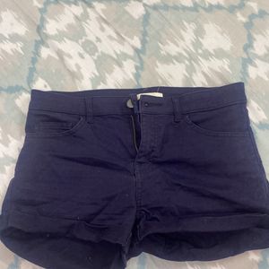 H&M Navy Blue Shorts. Hardly Worn