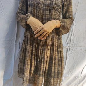 Brown Smesh Dress