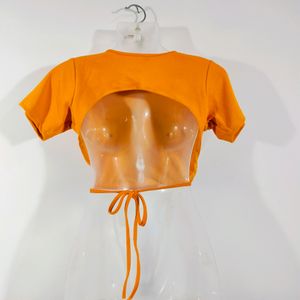 [Sale] Backless Tangerine Top 🍊