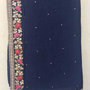 Heavy Work Saree With Border