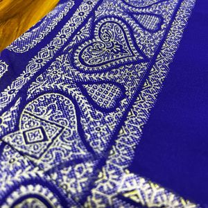 Navy Blue Cotton Saree