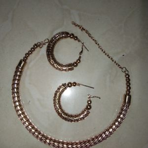 Necklace Round Shape Bronz Colour