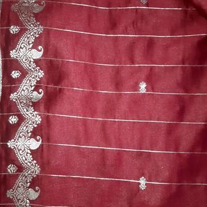 Banarasi Saree Without Blouse. Rarely Used.