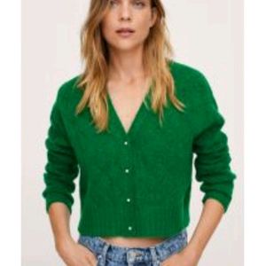 Green Cardigan By EDC