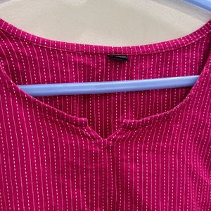 Pink Cotton Tunic For Summers