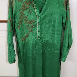 Festivities By Wishful W, Green Kurta