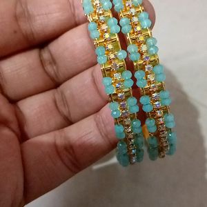 Blue Bangles Set Of 2